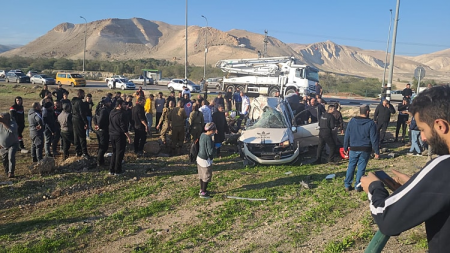 مصرع 7 عمال وعدد من الإصابات بحادث شمال أريحا