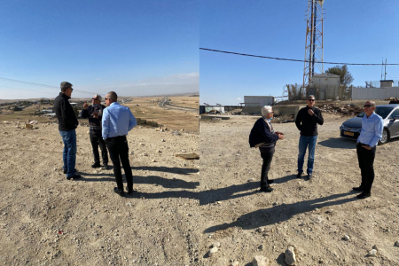 النائب رام بن باراك في جولة مع مبادرات إبراهيم الى القرى غير المعترف بها في النقب