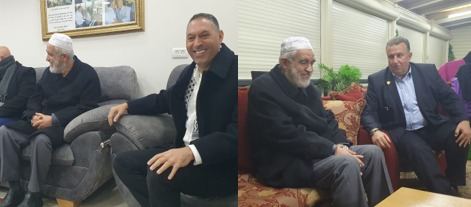 الشيخ رائد صلاح في زيارة لمرشحي الرئاسة في كفر مندا