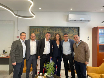 زيارة وفد بنك إسرائيل لمركز الابتكار في عسفيا