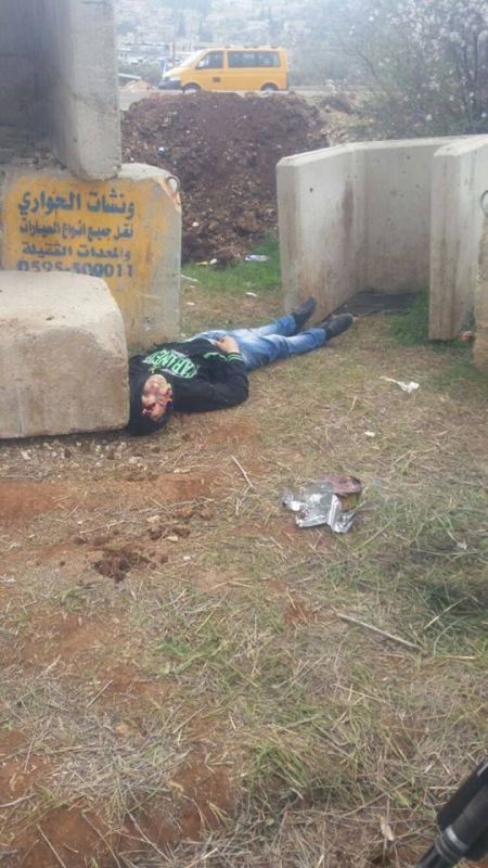 عاجل: إطلاق الرصاص على شاب بزعم محاولته طعن جنود جنوب نابلس