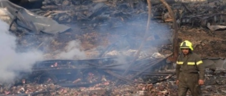 انفجار غاز ضخم على حدود إيران وأفغانستان 