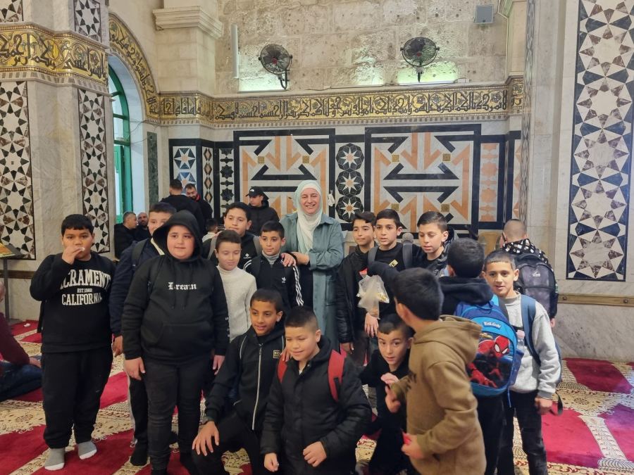جمعية سواعد العطاء تحيي ذكرى الاسراء والمعراج في رحله الى رحاب المسجد الاقصى. 