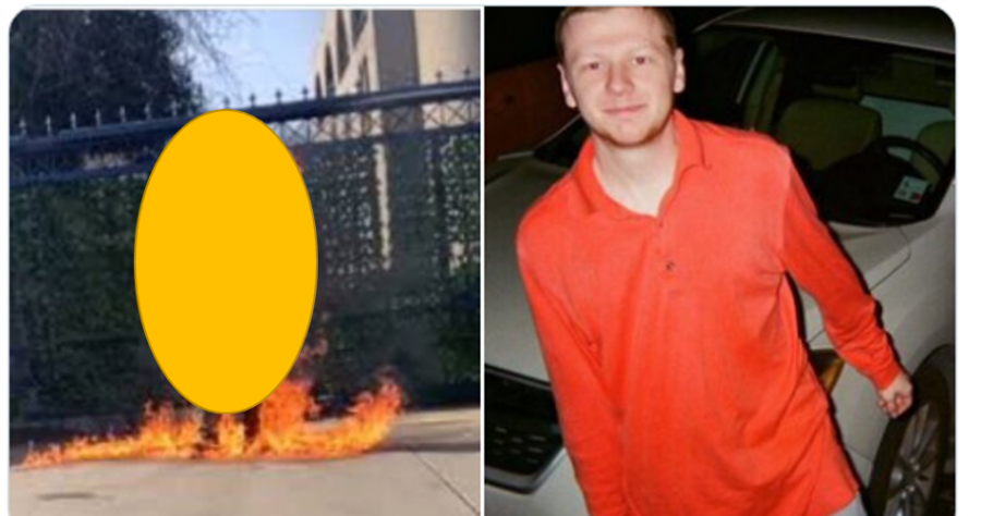 شاهد: جندي أمريكي يحرق نفسه أمام سفارة إسرائيل بواشنطن