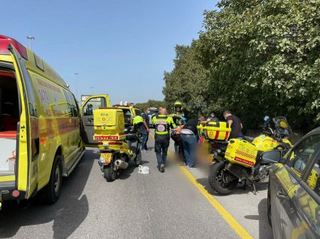 اصابة 5 أشخاص بجراح متفاوتة بحادث طرق قرب رام الله 