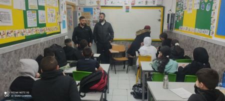شرطة لواء اورشليم القدس تواصل انشطتها التوعوية في المدارس في شرقي اورشليم القدس 