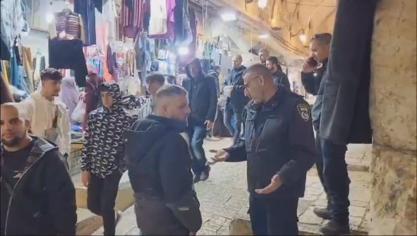 الشرطة توثق الأجواء في البلدة القديمة وفي الحرم القدسي