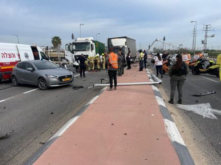 مصرع سيدة بحادث طرق قرب اللد