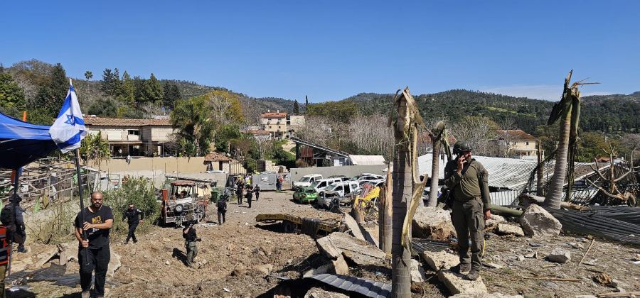 سقوط شظايا صاروخية في أشتاؤول وإصابة 7 أشخاص بجروح