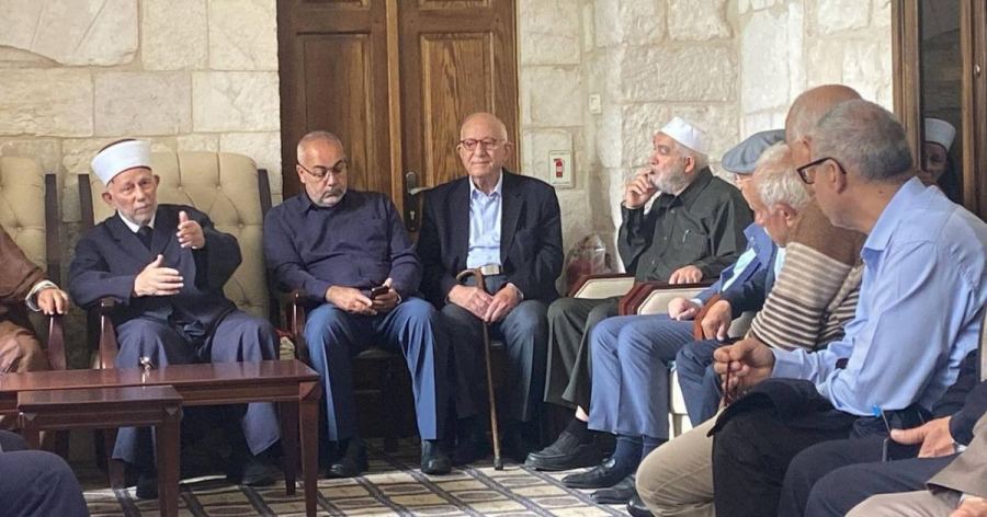 بركة والشيخ رائد صلاح في زيارة للمسجد الأقصى