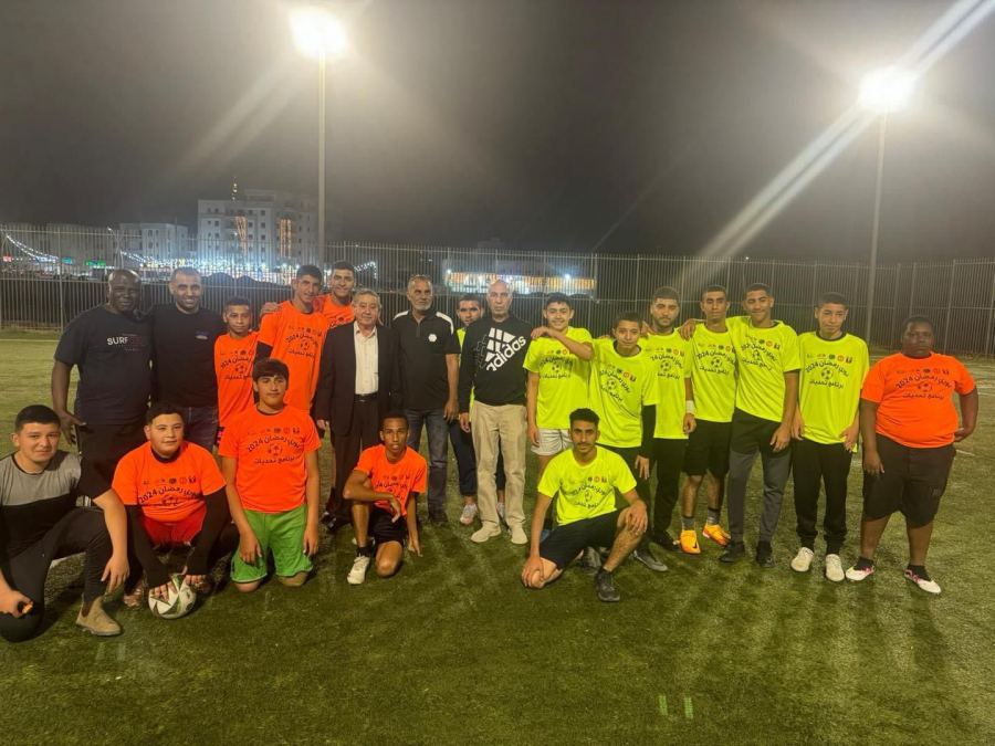 افتتاح دوري الرياضي في مدينة رهط برعاية رئيس البلدية | الحاج طلال القريناوي