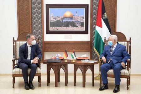الرئيس عباس يستقبل وزير الخارجية الألماني