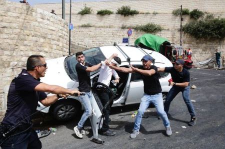 دهس شبان عرب في باب الاسباط بالقدس واصابات متفاوته