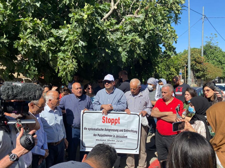 أوقفوا أوامر الأخلاء ضد 28 عائلة فلسطينيّة في الشيخ جراح.