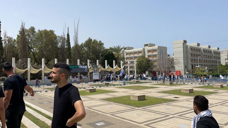 قمع واعتقالات خلال وقفة للطلاب العرب في جامعة تل أبيب 