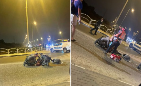 الشرطة تبحث عن سائق مركبة دهس شرطيا وفر من المكان