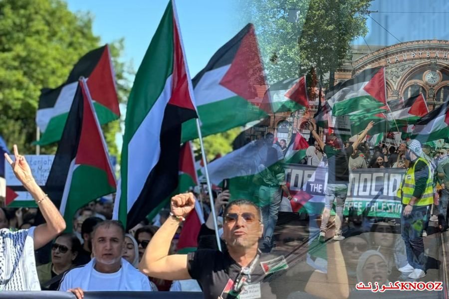 الجالية الفلسطينية تنظم تظاهرة في مدينة بريمن الألمانية استنكارا للعدوان الإسرائيلي على غزة