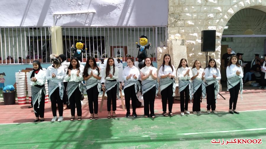 الاحتفال بتخريج الصف السادس في مدرسة ابن رشد بالطيبة