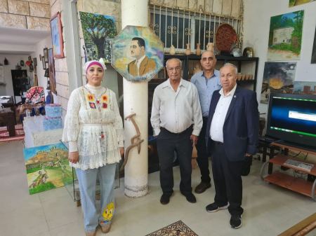 معرض رسوم الفن التشكيلي في قاعة متحف مجد كنعان تراث اللجون