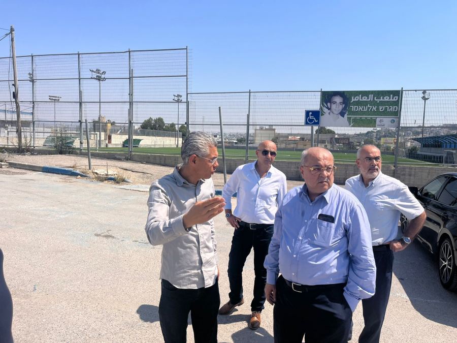 الطيبي والسعدي في زيارات عمل مع طاقم وزارة البناء والاسكان في جت- زيمر وباقة الغربية