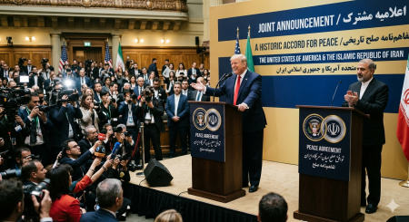واشنطن وطهران تعلنان التوصل لاتفاق سلام تاريخي لإنهاء النزاع العسكري في الشرق الأوسط