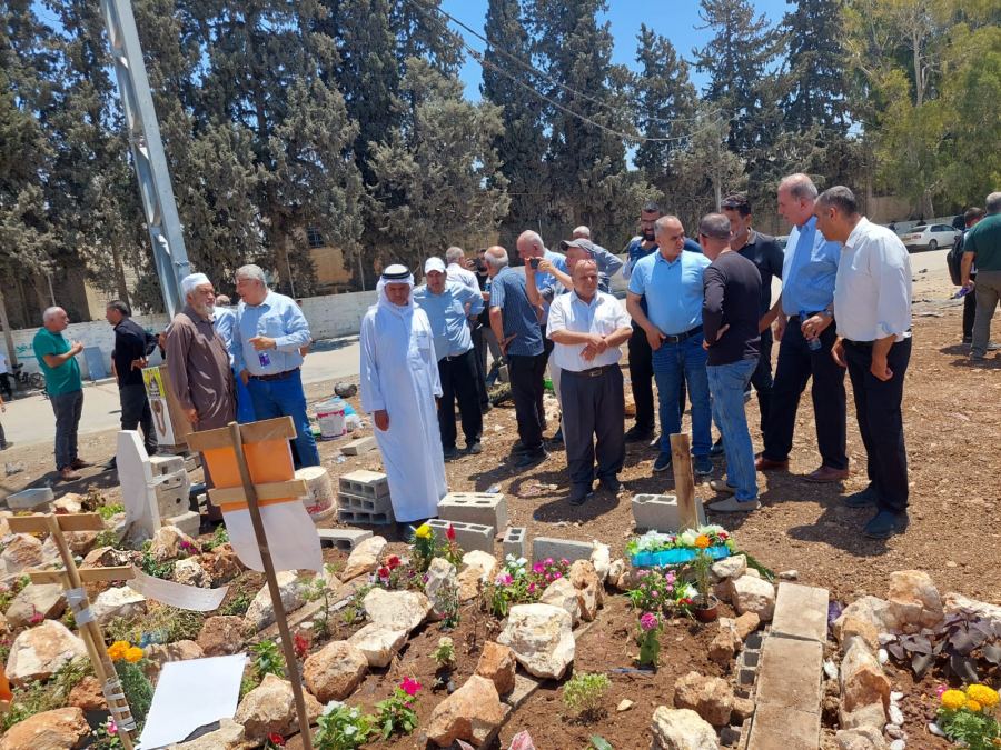 وفد رفيع من الداخل يزور مخيم جنين