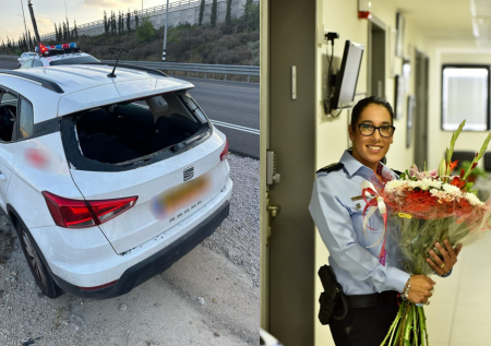 الضابط أيلا كانا افراهام تنقذ سائق من منطقة الجنوب
