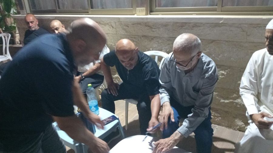 اللد: عقد الصلح بين عائله العيسوي وابو حماد