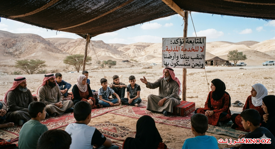 المتابعة تؤكّد رفض الخدمة المدنية وتؤكد التمسك بملكية الأرض في النقب.