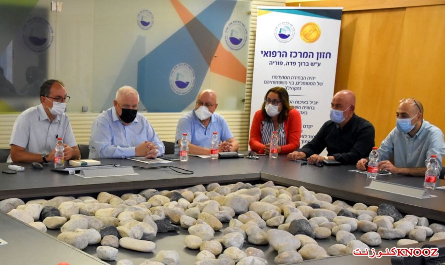 وفد بلدية نوف هجليل في زيارة إلى المركز الطبيّ باده - بوريا.