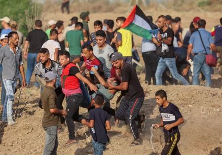 23 إصابة بينها حالتان حرجتان إثر قمع مسيرة سلمية شرق غزة