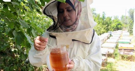 الشابة الغزّية "سمر البع" تُعيد تأهيل منحلة والدها 