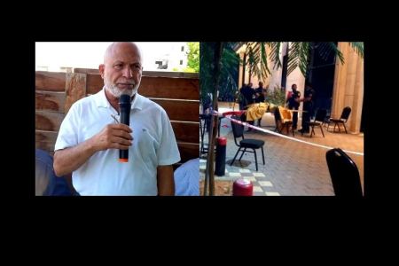 توثيق بالفيديو لحادث سطو على قاعة افراح بالطيبة