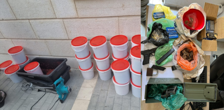 ضبط معمل لإنتاج المعسل بكفرياسيف وضبط سلاح في جت