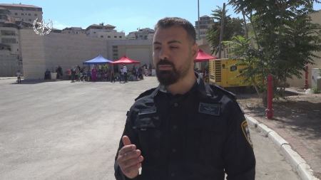 تشاط اجتماعي توعوي لشرطة القدس بمخيم شعفاط 