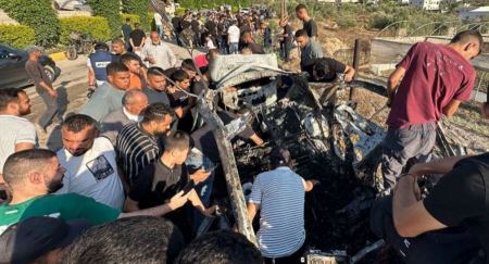 ارتقاء 9 شبان بقصف مركبات في طولكرم