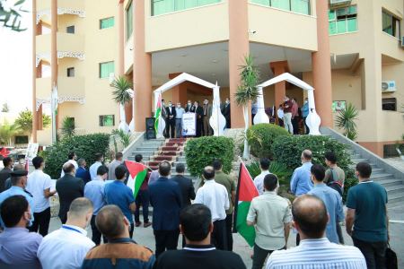 جامعة فلسطين تنظم وقفة دعم وإسناد للأسرى البواسل في سجون الاحتلال الإسرائيلي.