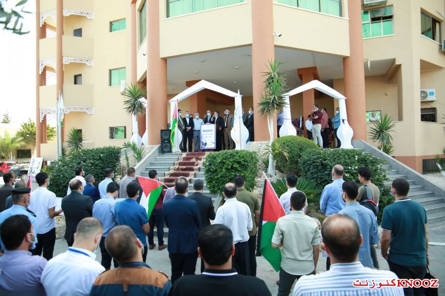 جامعة فلسطين تنظم وقفة دعم وإسناد للأسرى البواسل في سجون الاحتلال الإسرائيلي.