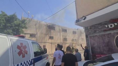 اندلاع حريق في بلدية شفاعمرو