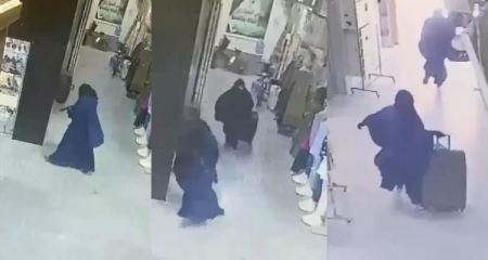 بالفيديو متنكرين بزي منقبات.. سطو مسلح على محل للمجوهرات في طولكرم 