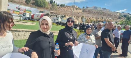 صور من بلدية ام الفحم عقب اطلاق النار على منزل ناصر اغبارية