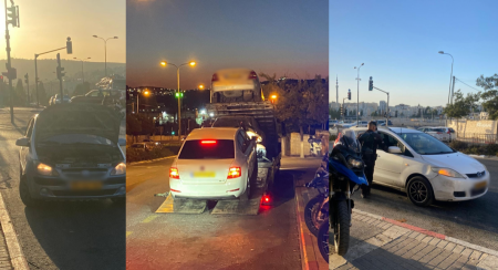 نشاط لشرطة القدس لإنفاذ القانون والمخالفات المرورية في أحياء شمالي القدس