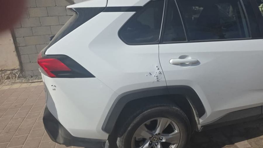 إطلاق النار على مركبة رئيس مجلس تل السبع المحلي