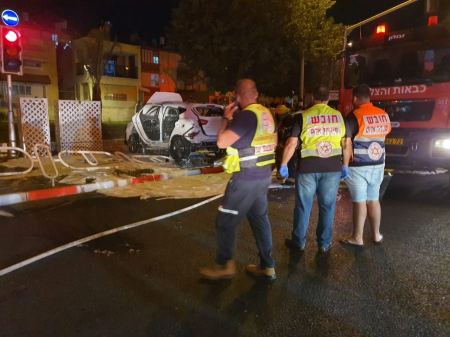 قتيل ومصاب بحادث إنفجار مركبة في نهاريا