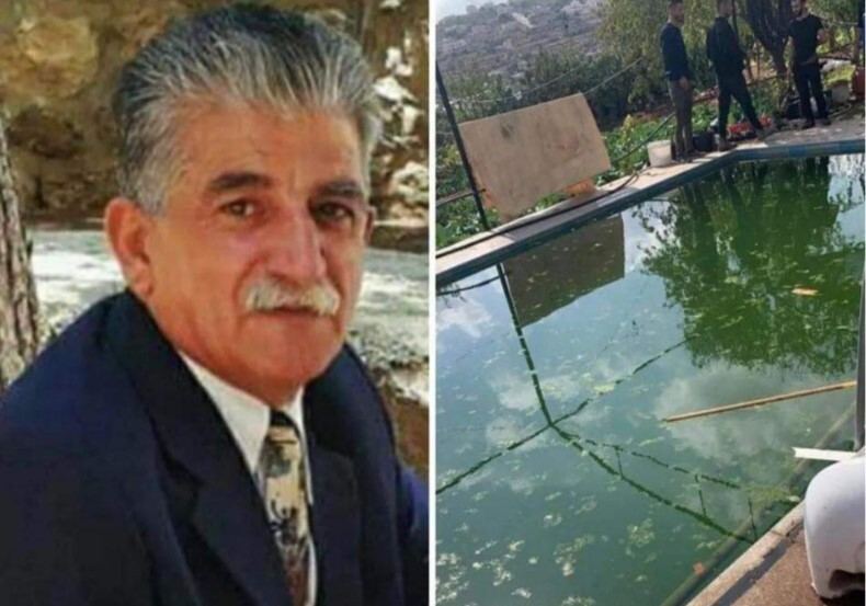 مصرع زهير بريغيث وحفيده غرقا شمالي الخليل