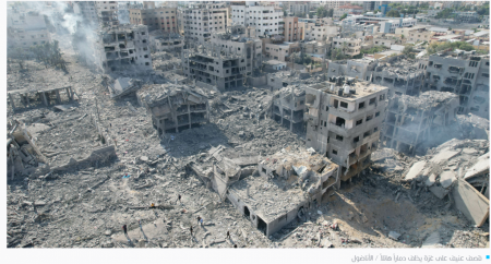 ارتفاع عدد النازحين في غزة إلى 338 ألفا والضحايا الى 1200