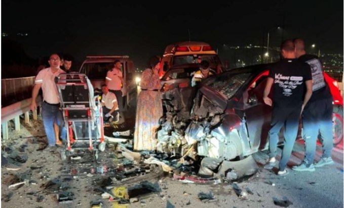 اصابات خطيرة بحوادث طرق في اللقية وابطن وقرب بيرالمكسور