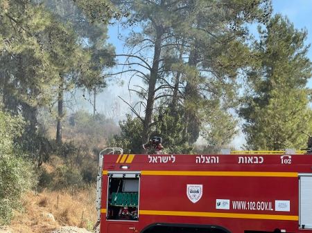 المركز: اندلاع حريق بشاحنة لجمع النفايات على شارع 40 