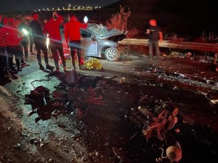 مصرع 5 فلسطينيين بحادث سير قرب يتسهار
