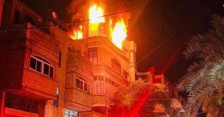 احتفال تحول إلى فاجعة في غزة! 20 وفاة بحريق منزل